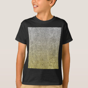 Falln Silver & Gold Glitter Gradient T-Shirt
