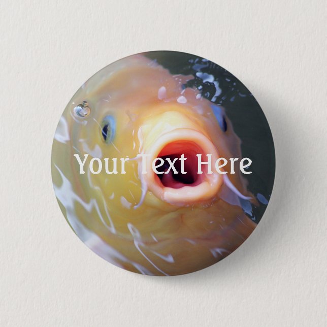 Falln Singing Ghost Koi 2 Inch Round Button (Front)