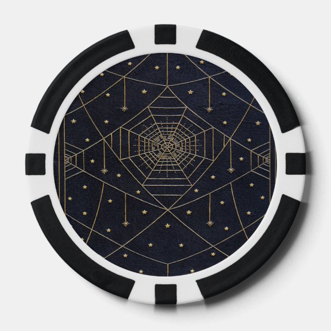 Falln Spider Silk Stars Poker Chips (Front)