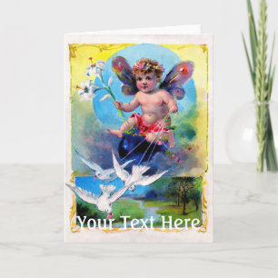 Falln Spring Time Fairy Holiday Card