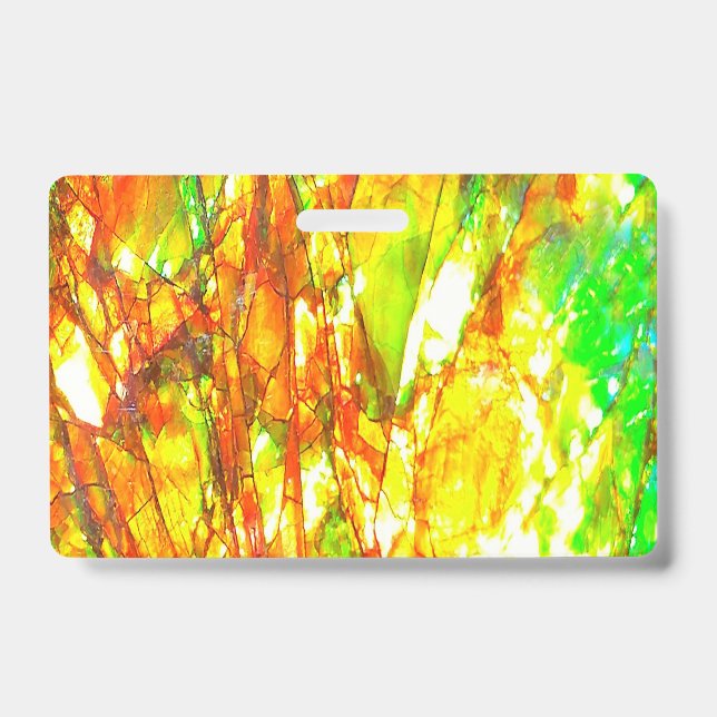 Falln Sunset Ammolite Badge (Front)