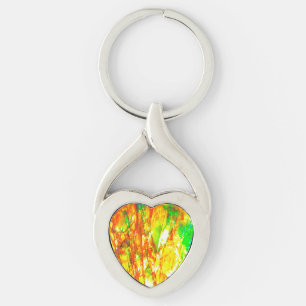 Falln Sunset Ammolite Keychain