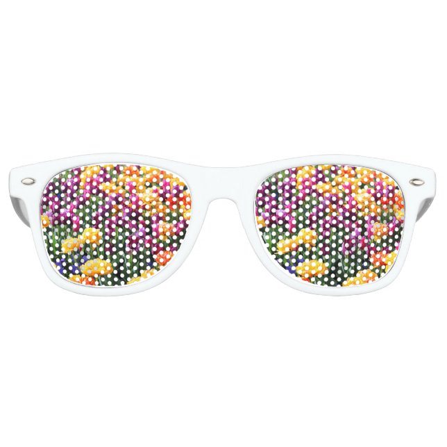 Falln Sunset Floral River Retro Sunglasses (Front)