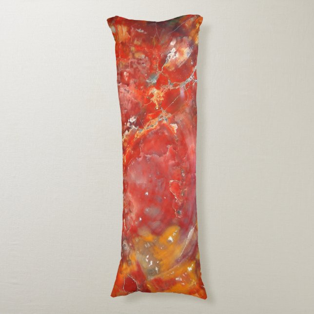 Falln Sunset Splatter Stones Body Pillow (Front Vertical)