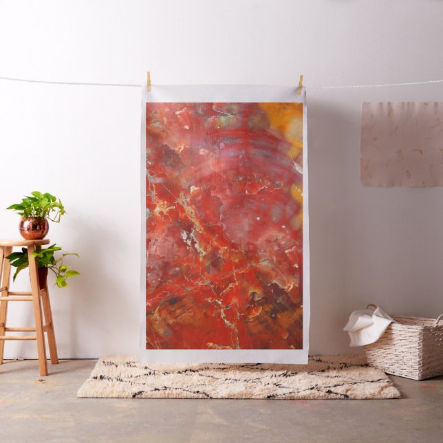 Falln Sunset Splatter Stones Fabric (In Situ)