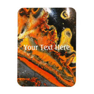 Falln Swirled Orange Stones Magnet