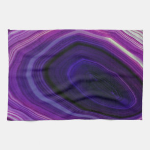 Falln Swirled Purple Geode Kitchen Towel