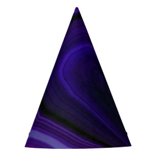 Falln Swirled Purple Geode Party Hat