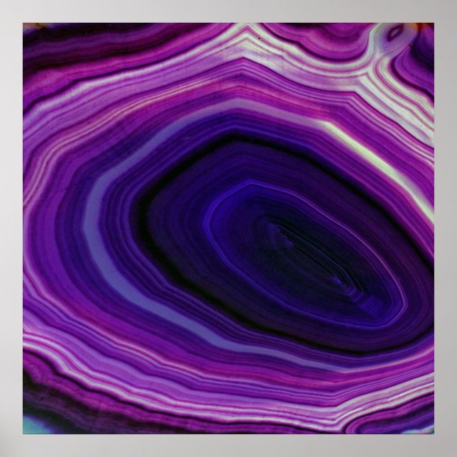 Falln Swirled Purple Geode Poster (Front)