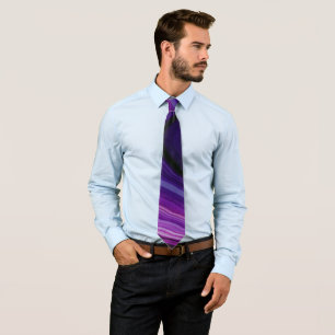 Falln Swirled Purple Geode Tie