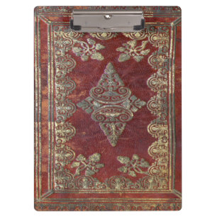 Falln Tarnished Brass Book Clipboard