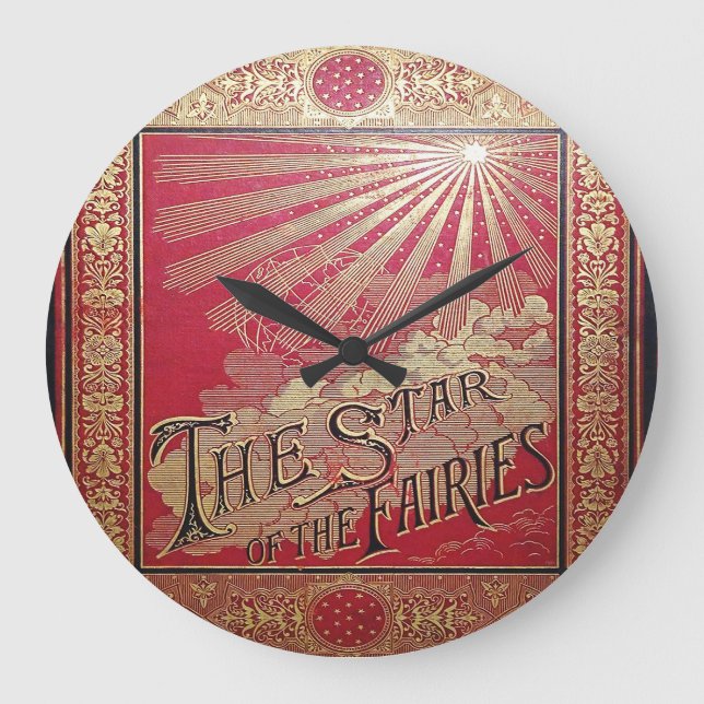 Falln The Star of the Fairies Book Cover Large Clock (Front)