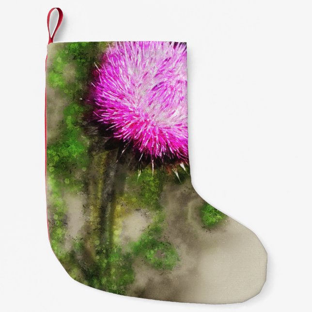 Falln Thistle Magic Small Christmas Stocking (Front)