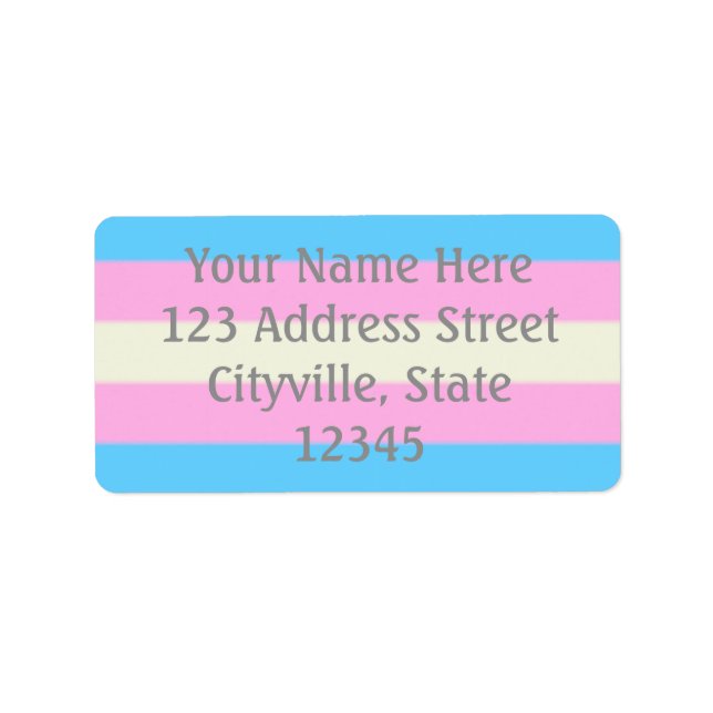 Falln Transgender Pride Flag Label (Front)