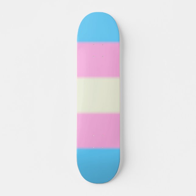 Falln Transgender Pride Flag Skateboard (Front)
