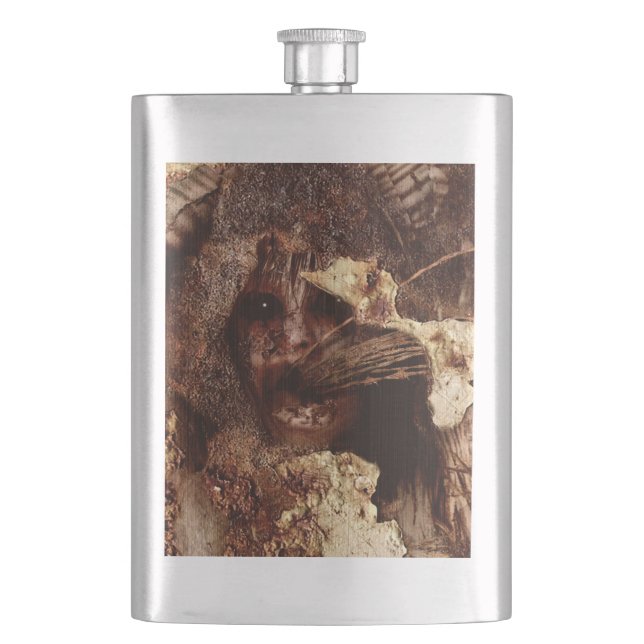 Falln Trapped Within Hip Flask (Front)
