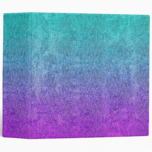 Falln Tropical Dusk Glitter Gradient Binder (Front/Spine)