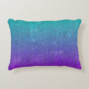 Falln Tropical Dusk Glitter Gradient Decorative Pillow