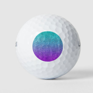 Falln Tropical Dusk Glitter Gradient Golf Balls
