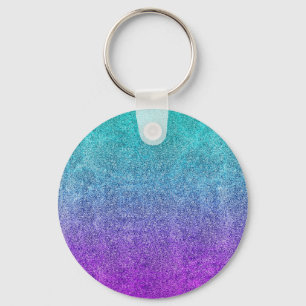 Falln Tropical Dusk Glitter Gradient Keychain