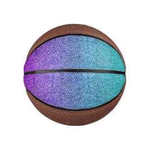 Falln Tropical Dusk Glitter Gradient Mini Basketball