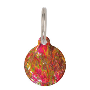 Falln Tropical Sunset Ammolite Pet Tag