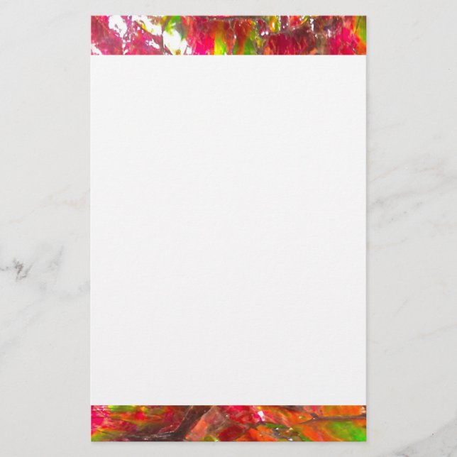 Falln Tropical Sunset Ammolite Stationery (Front)