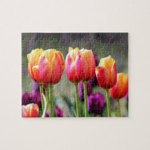 Falln Tulips Aflame Jigsaw Puzzle