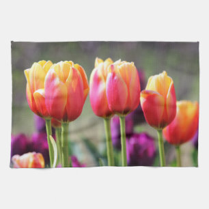 Falln Tulips Aflame Kitchen Towel