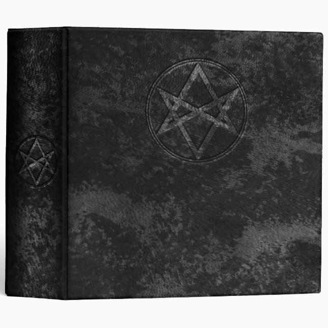 Falln Unicursal Hexagram Dark Binder (Front/Spine)