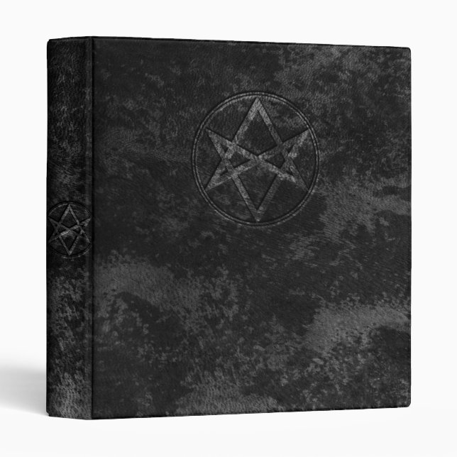 Falln Unicursal Hexagram Dark Binder (Front/Spine)