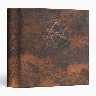 Falln Unicursal Hexagram Leather Binder