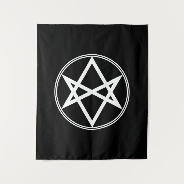 Falln Unicursal Hexagram Tapestry (Front)