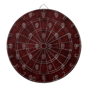 Falln Victorian Skulls Red Dartboard