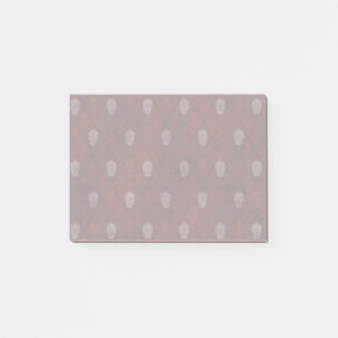Falln Victorian Skulls Red Post-it Notes