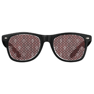 Falln Victorian Skulls Red Retro Sunglasses