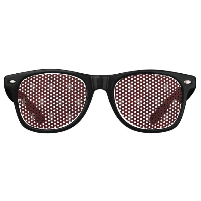 Falln Victorian Skulls Red Retro Sunglasses (Front)