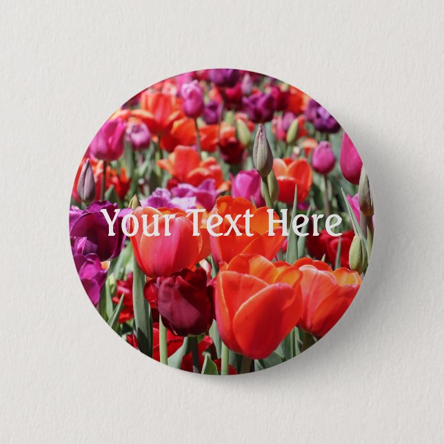 Falln Warm Tulips 2 Inch Round Button (Front)