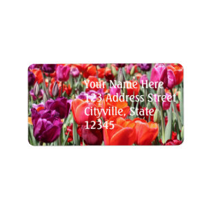 Falln Warm Tulips Label