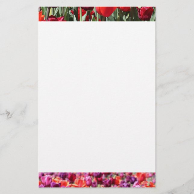 Falln Warm Tulips Stationery (Front)