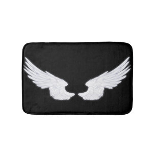 Falln White Angel Wings Bath Mat