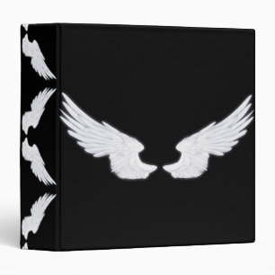 Falln White Angel Wings Binder