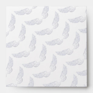 Falln White Angel Wings Envelopes