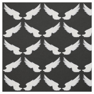Falln White Angel Wings Fabric