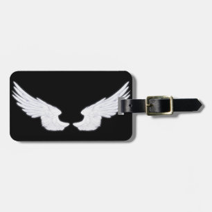 Falln White Angel Wings Luggage Tag