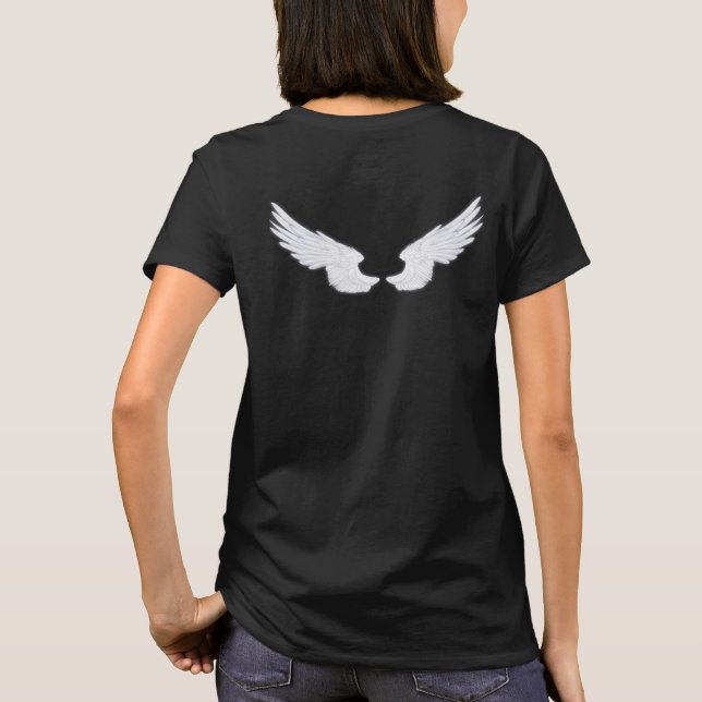 Falln White Angel Wings T-Shirt (Back)