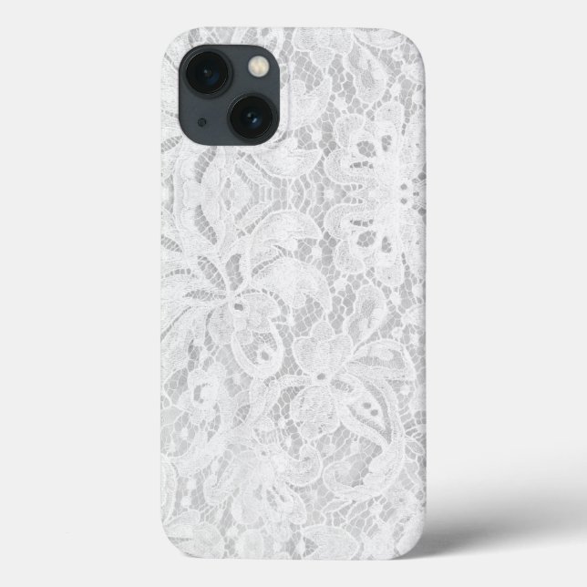 Falln White Lace Case-Mate iPhone Case (Back)