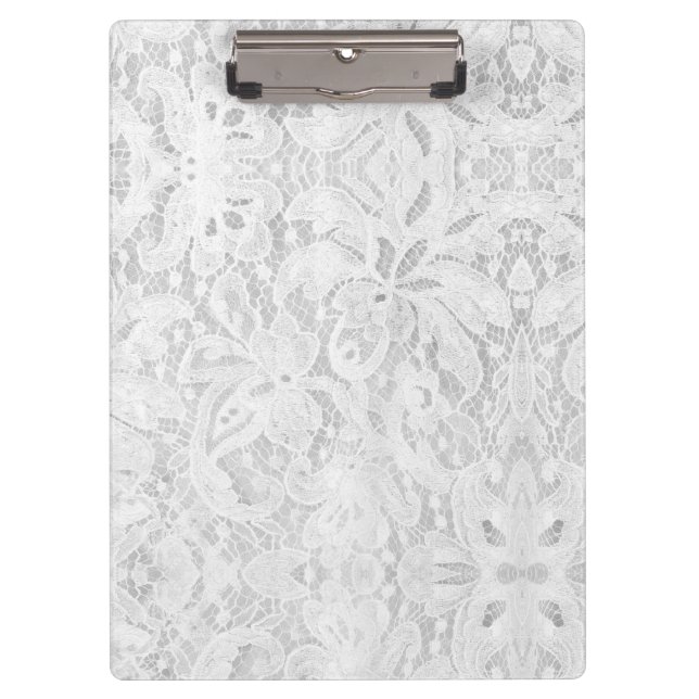 Falln White Lace Clipboard (Front)