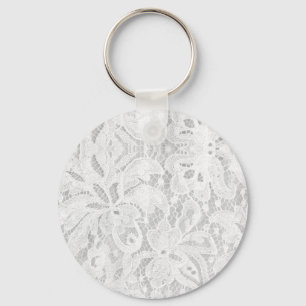 Falln White Lace Keychain