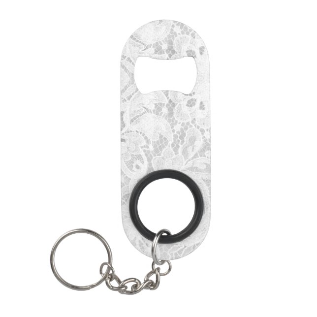 Falln White Lace Mini Bottle Opener (Front)